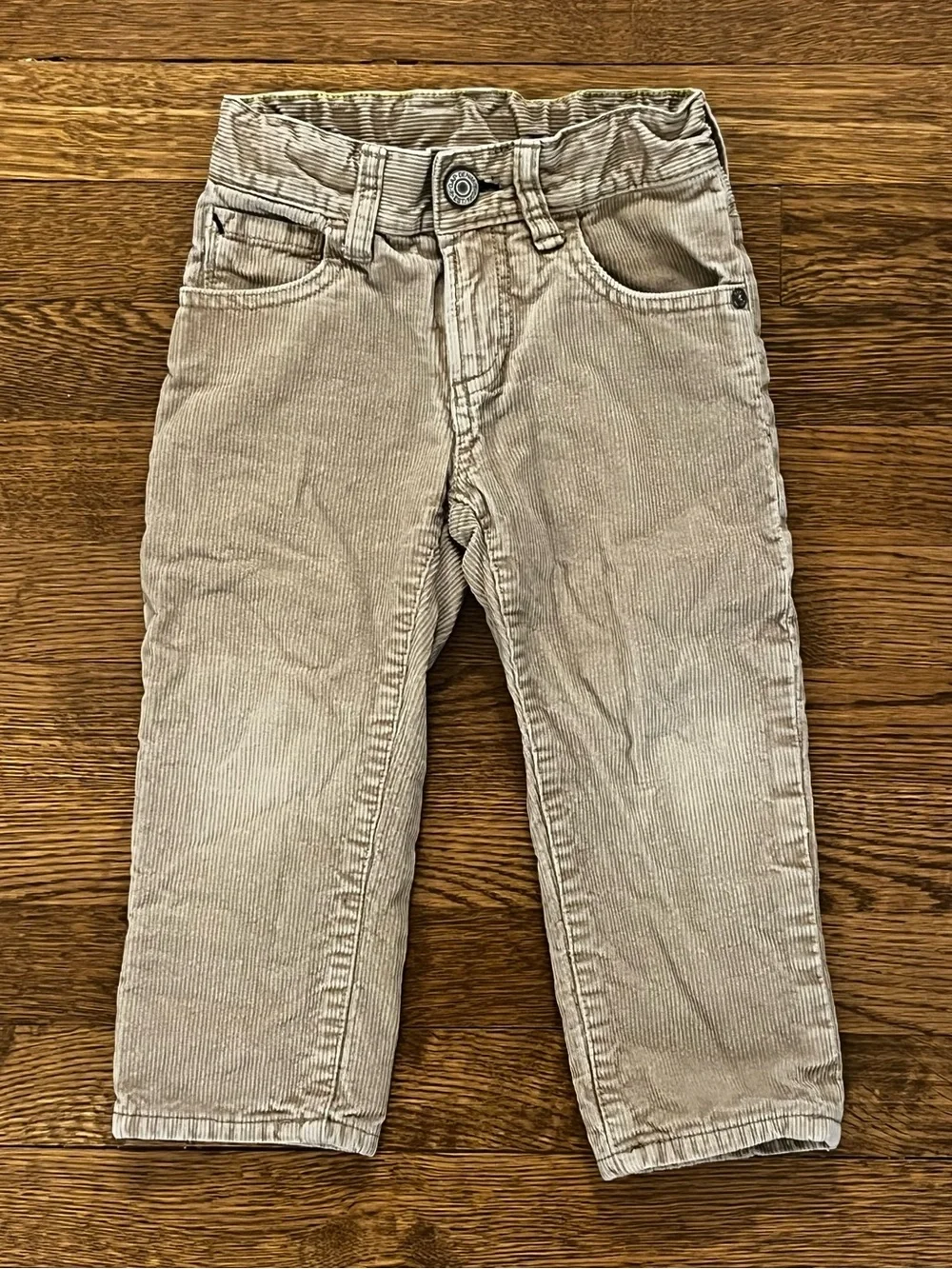 Lot of 2 Baby Gap Boys Size 2T Lined Corduroy Pants Adjustable Waist